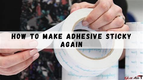 How do you make vinyl adhesive sticky again?