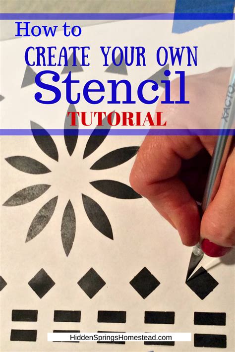 How do you make your own stencils?