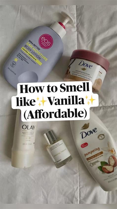 How do you make your skin smell like vanilla?