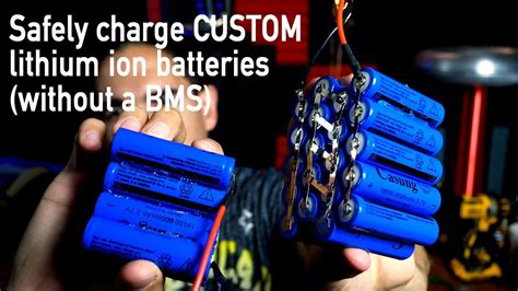 How do you manually charge a lithium battery?