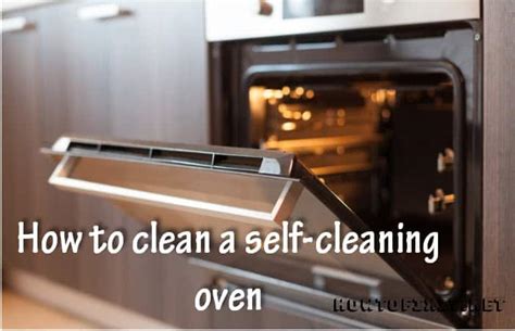 How do you manually clean a self-cleaning oven?