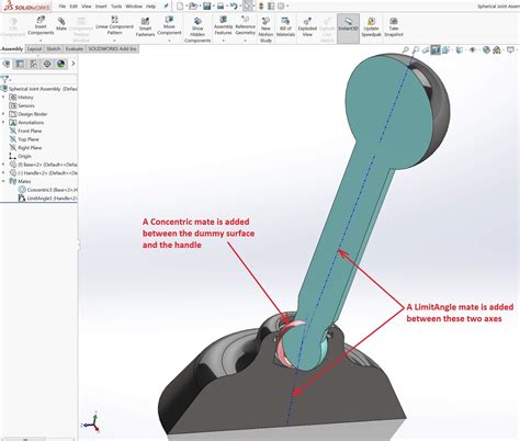 How do you mate two spheres in SolidWorks?