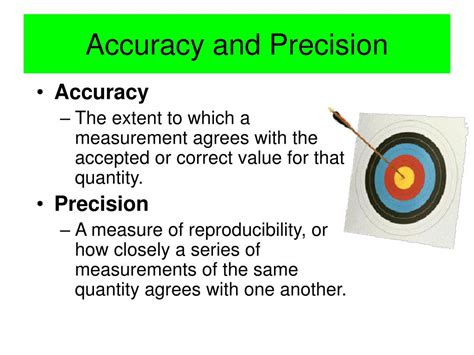 How do you measure accuracy in an experiment?