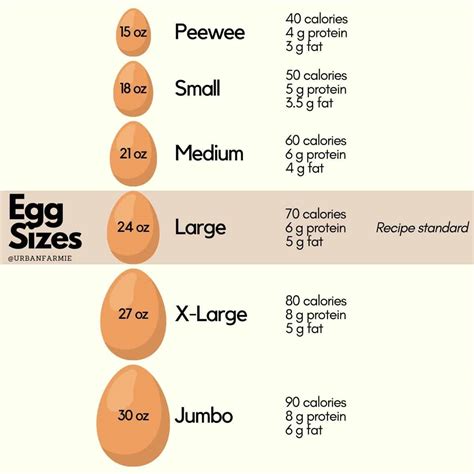 How do you measure eggs?