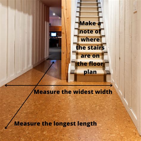 How do you measure hallway and stairs?