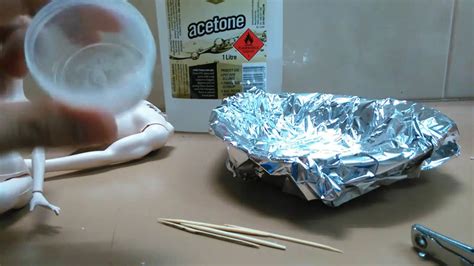 How do you melt plastic with acetone?