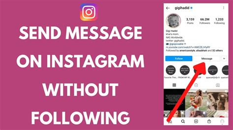 How do you message Instagram?