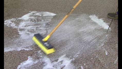 How do you mop bare concrete floors?