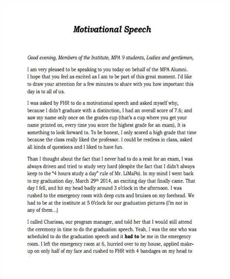 How do you motivate a speech?