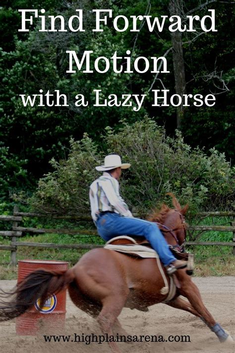 How do you move a lazy horse?