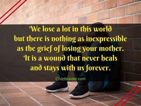 How do you move on after losing your mother?