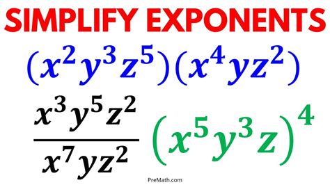 How do you multiply and simplify exponents?