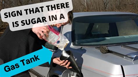 How do you neutralize sugar in a gas tank?