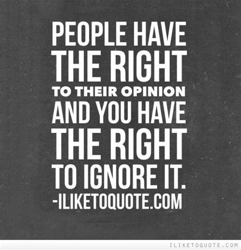 How do you not let people's opinions get to you?