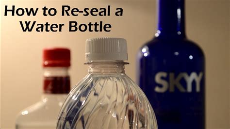 How do you open a bottle without unsealing it?