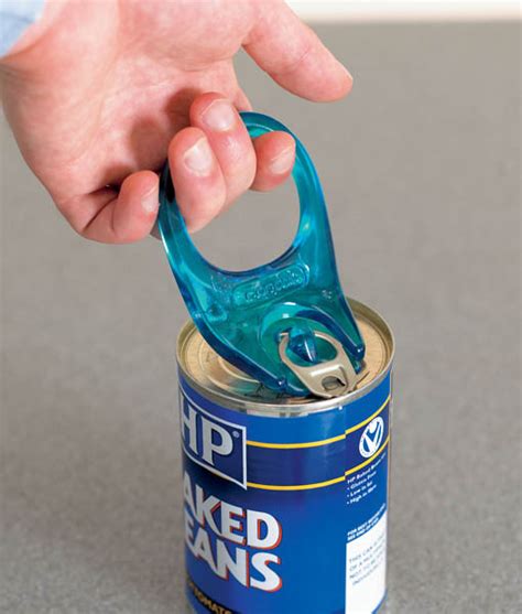 How do you open a can with a ring pull?