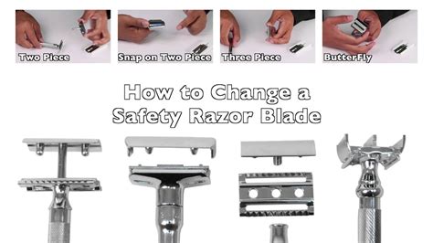 How do you open a razor to change the blade?