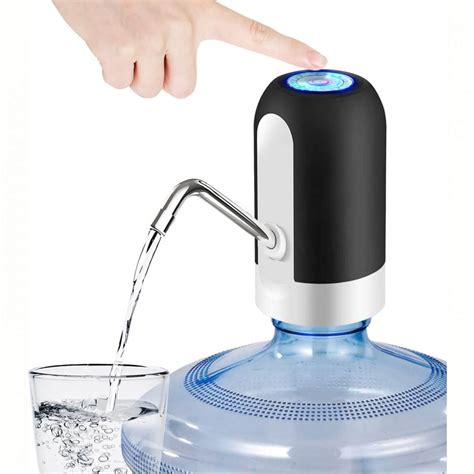 How do you open a spring water bottle pump?