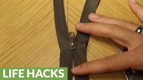 How do you open a zipper without a pull?