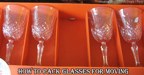 How do you pack drinking glasses for shipping?