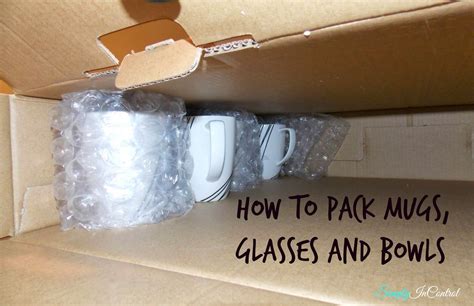 How do you pack glasses and mugs?