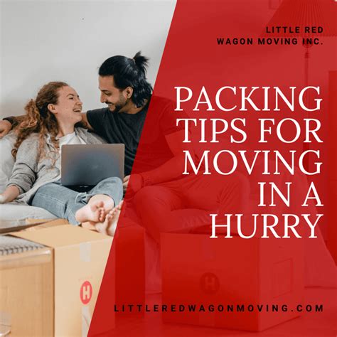 How do you pack to move in a hurry?