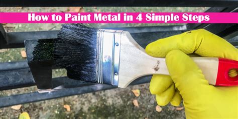 How do you paint metal on a house?