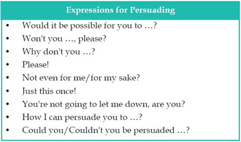 How do you persuade someone in English?