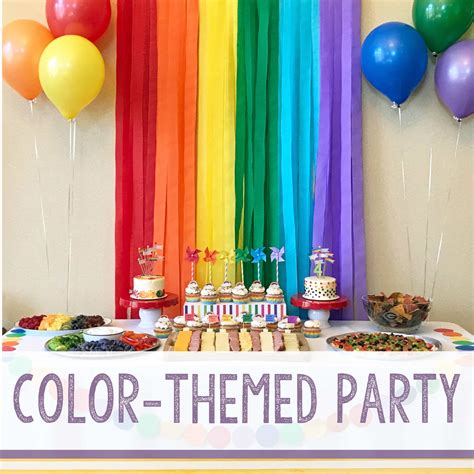 How do you plan a color theme party?