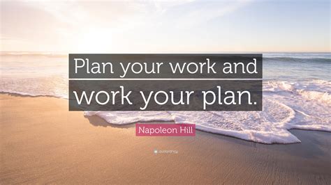 How do you plan your work?