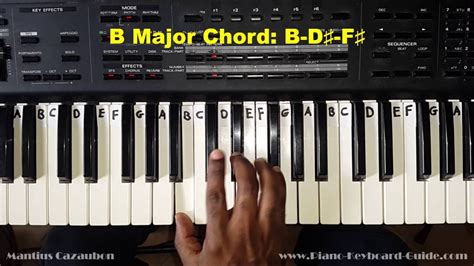 How do you play B major?