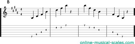 How do you play B major arpeggio?