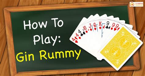 How do you play rummy example?