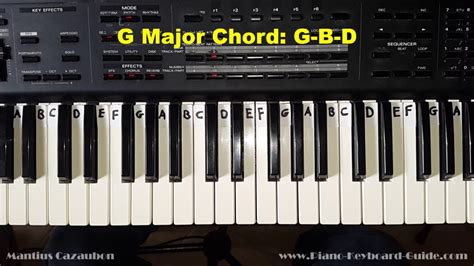 How do you play the key of G?