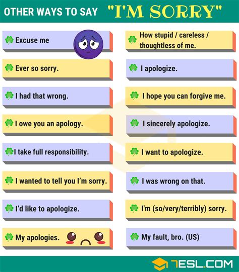 How do you politely say sorry?