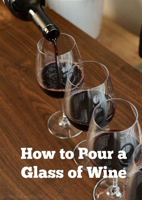 How do you pour wine like a professional?