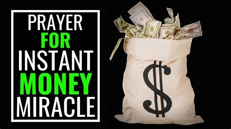 How do you pray for a money miracle?