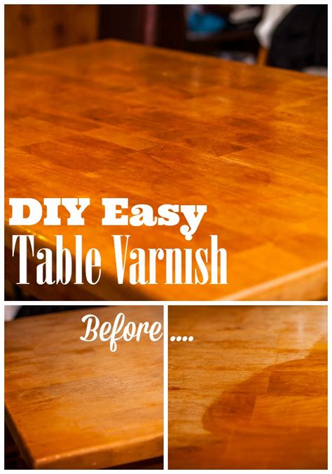 How do you prepare a table for varnish?