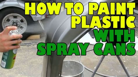 How do you prepare plastic for spray paint?