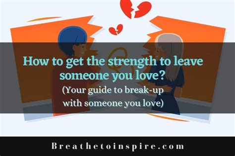 How do you prepare to leave someone you love?