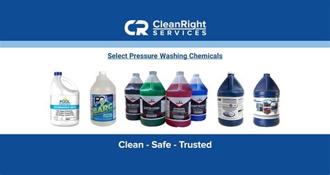 How do you pressure wash with chemicals?