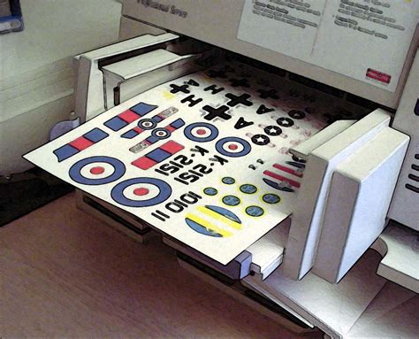 How do you print decals on an inkjet printer?