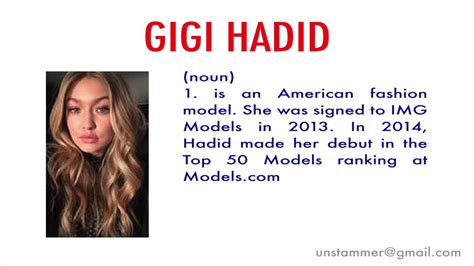 How do you pronounce Gigi Hadid's name?