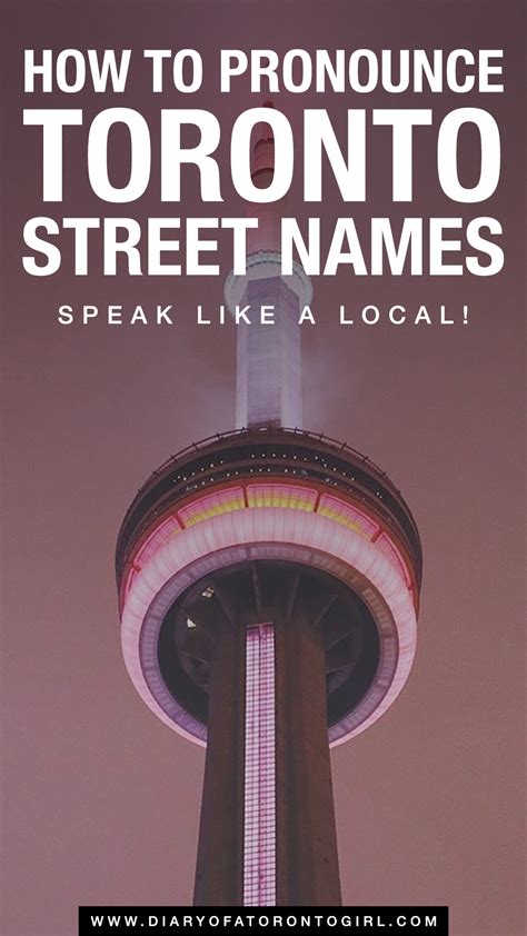 How do you pronounce Yonge Toronto?