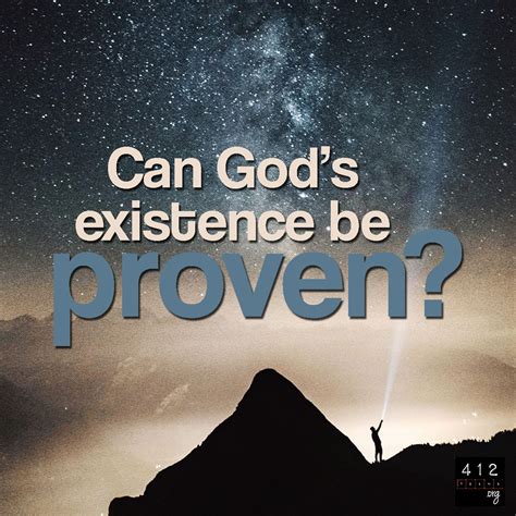 How do you prove God exists?