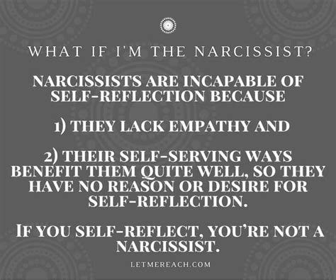 How do you prove you are not a narcissist?