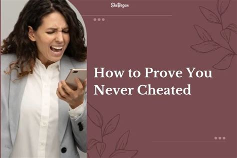 How do you prove you never cheated?