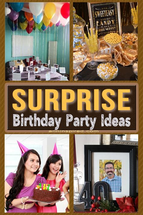 How do you pull a surprise party?