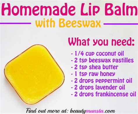 How do you purify beeswax for lip balm?