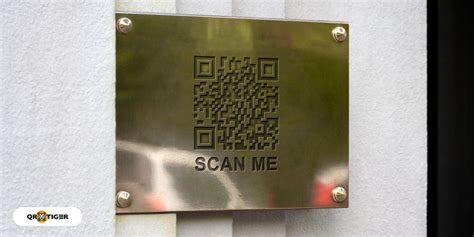 How do you put a QR code on metal?